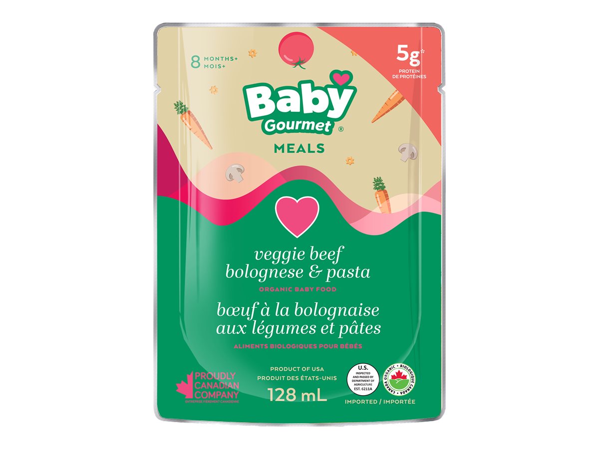 Baby Gourmet Meals Baby Food Veggie Beef Bolognese & Pasta 128ml