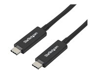 StarTech.com Active 40Gbps Thunderbolt 3 Cable - 3.3ft/1m - Black - 5k 60Hz/4k 60Hz - Certified TB3 Charger Cord w/ 100W Power Delivery (TBLT3MM1MA) Thunderbolt kabel 1m