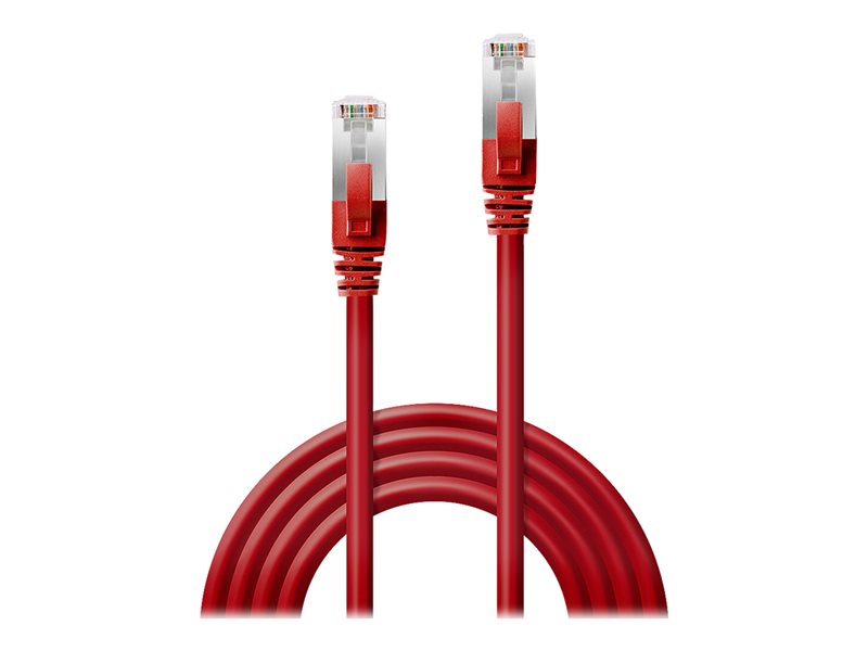 LINDY S/FTP Cat.6 Cable Red 0.5m