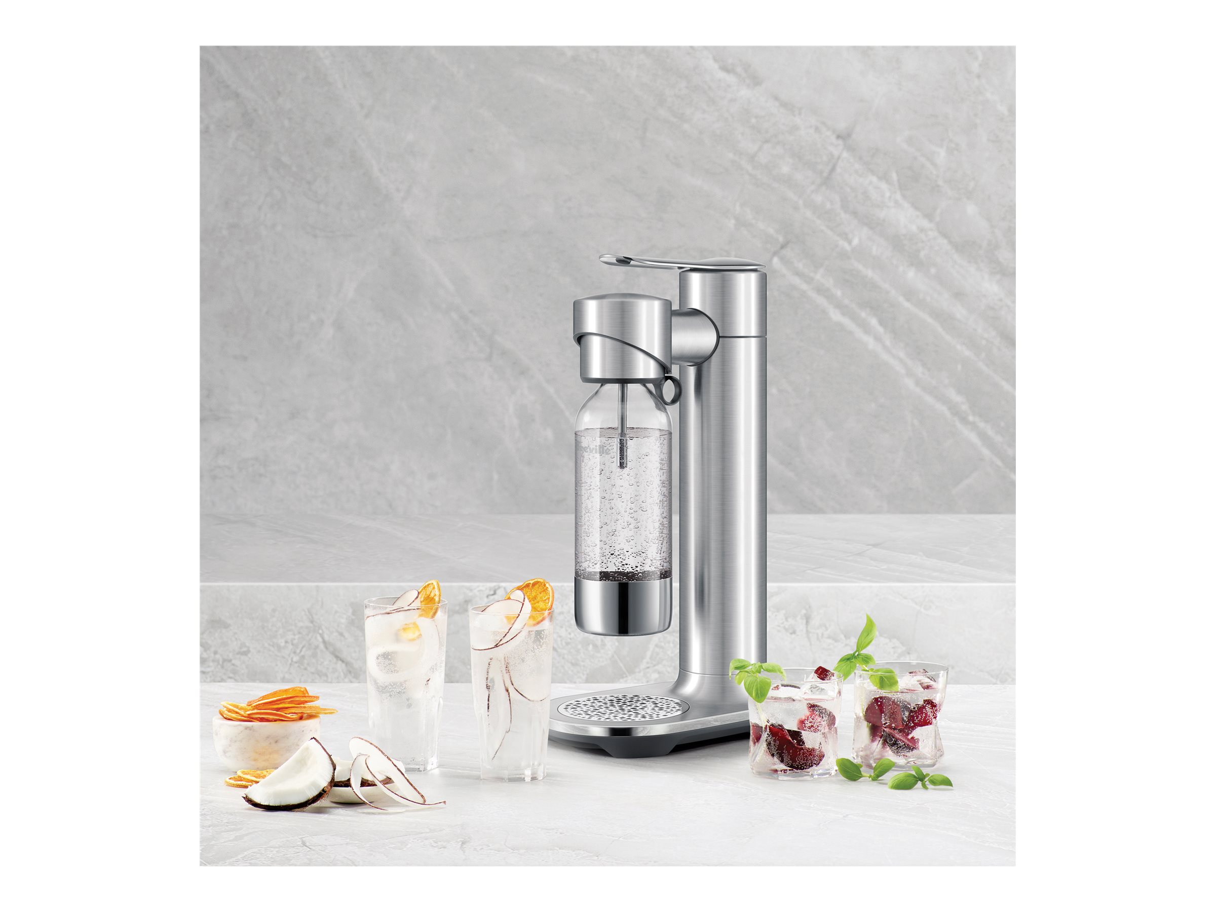 Breville the InFizz Aqua Soda Maker - Brushed Stainless Steel - BCA600BSS0ZNA1