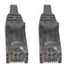 Tripp Lite Cat6a 10G Snagless Molded UTP Ethernet Cable (RJ45 M/M), PoE, Gray, 2 ft. (0.6 m)