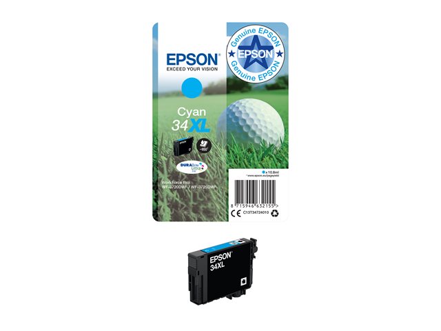 EPSON 2LB Singlepack 34XL Ink Cyan w/s