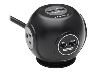 Eaton Tripp Lite Series Safe-IT 3-Outlet Spherical Surge Protector