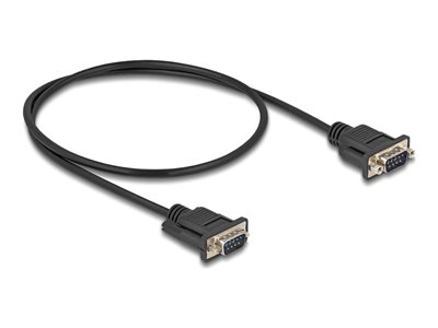 DELOCK Seriell Kabel RS-232 St zu St mit St-Gehäuse 0,5 m