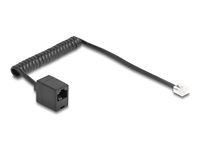 DeLOCK Telefonkabel 1m Sort