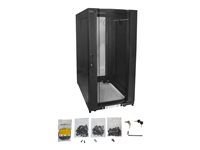 Startech 25U Server Rack Cabinet, 4 Post Adjustable Depth 7" to 35" Locking Vented Mobile/Rolling Network/Data/IT Equipment E