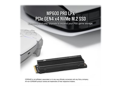 SSD CORSAIR Force MP600 PRO LPX 2 To PCIe Gen4 NVMe M.2
