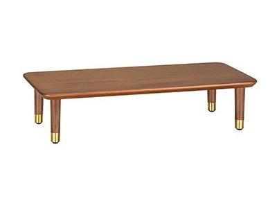 Lumi stand riser for monitor / notebook wooden with straight feet Product shot Left-angle 79150