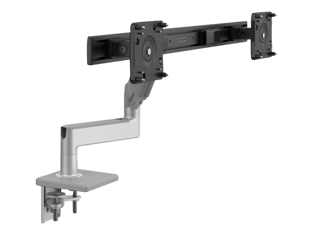 Humanscale M8.1 - Mounting kit (crossbar for dual monitors, 8" straight / dynamic link, clamp and bolt-through combo mount)
