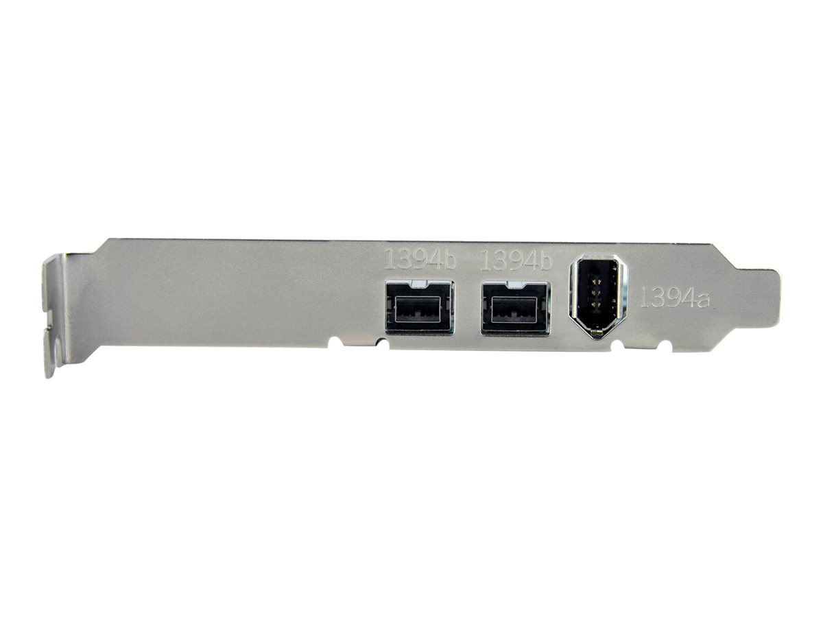 StarTech.com 3 Port 2b 1a 1394 PCI Express FireWire Card Adapter - 1394 FW PCIe FireWire 800 / 400 Card (PEX1394B3) - Adaptér firewire - PCIe - 2 porty – foto 4