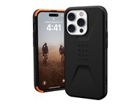 UAG Rugged Case for iPhone 14 Pro [6.1-in] - Civilian Black Beskyttelsescover Sort Apple iPhone 14 Pro