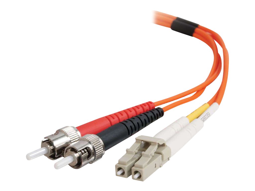 C2G LC-ST 50/125 OM2 Duplex Multimode PVC Fiber Optic Cable (LSZH) - síťový kabel - 10 m - 10 m - oranžová – foto 2