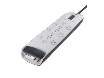 Belkin 12-outlet Surge Protector with 8 ft Power Cord with Cable/Satellite and Telephone Protection