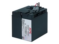 APC Replacement Battery Cartridge #7 - UPS battery - 1 x Lead Acid - black - for P/N: SMT1500, SMT1500I, SMT1500TW, SMT1500US, SU1400I, SU700XLI, SUA1500ICH-45, SUVS1400I