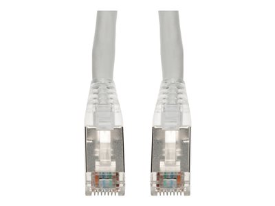 15FT WHITE CAT6A STP PVC SNAGLESS EASY CLEAR BOOT