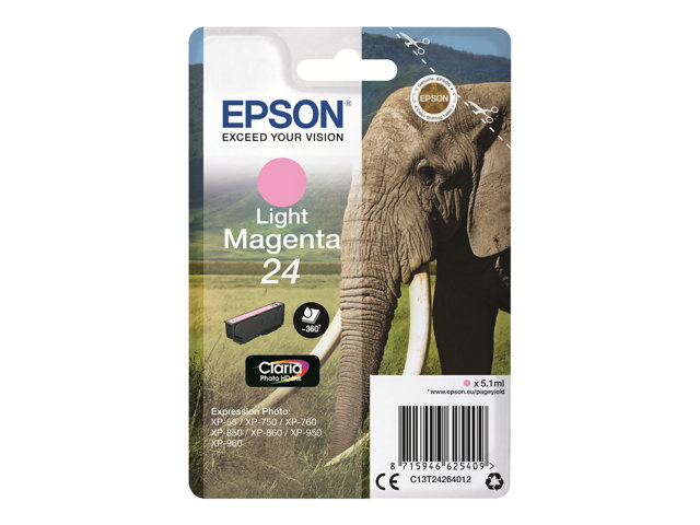 Epson 24 - light magenta - original - ink cartridge