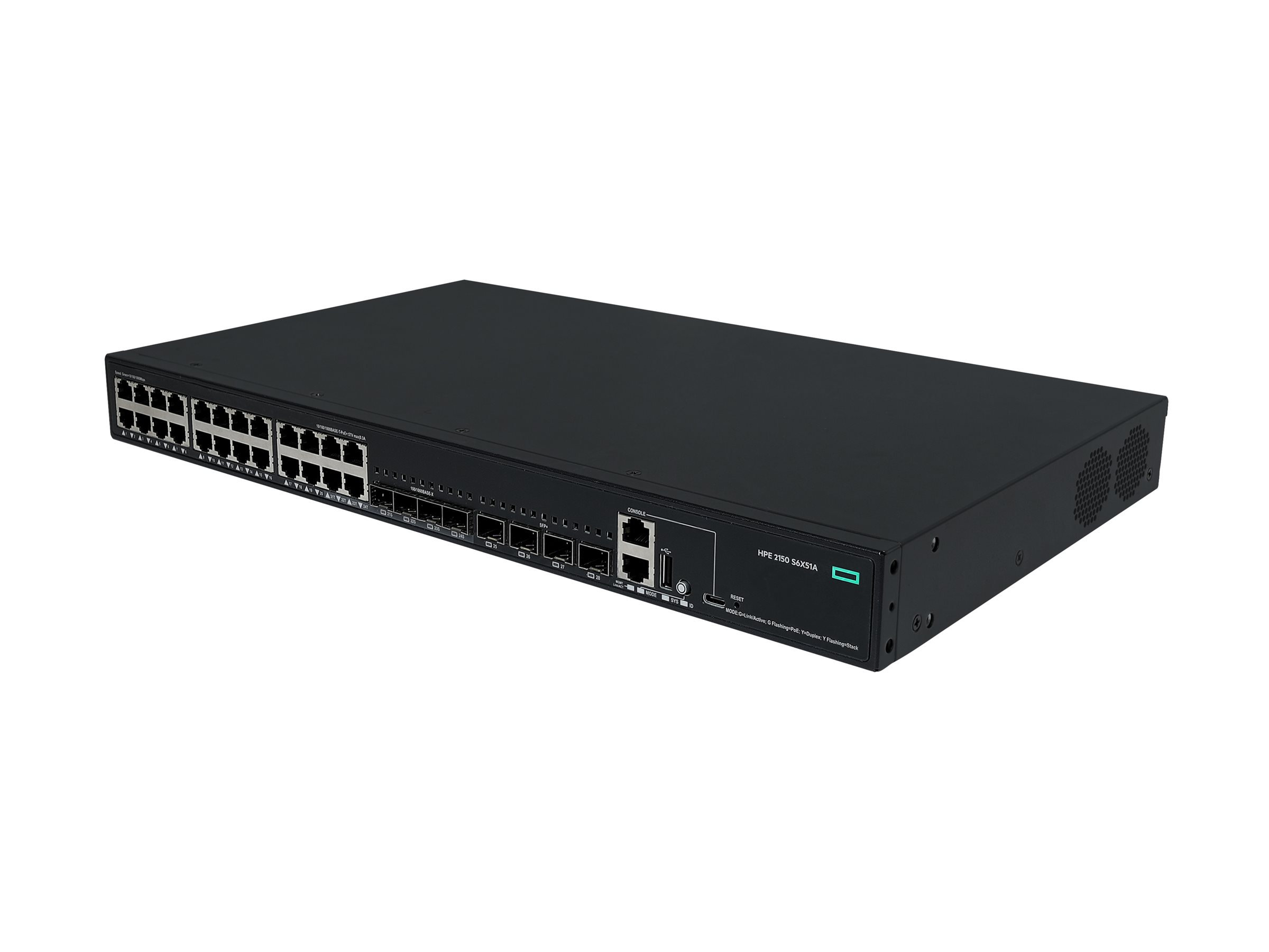 HPE Networking Comware 5150L 24p 10M/100M/1G PoE+ 4p SFP 1G Combo 4p SFP+ 1G/10G 405W