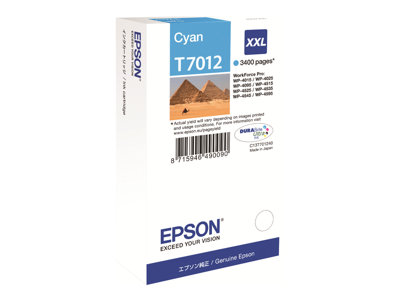 EPSON Tinte XXL cyan fuer WP 4000/450 - C13T70124010
