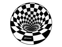 Sharkoon SKILLER SFM12 3D Vortex Stolemåtte Rund Sort Hvid