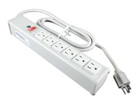 C2G 15ft Wiremold 6-Outlet Plug-In Center Unit 120v/15a Lighted Switch Power Strip Power strip 