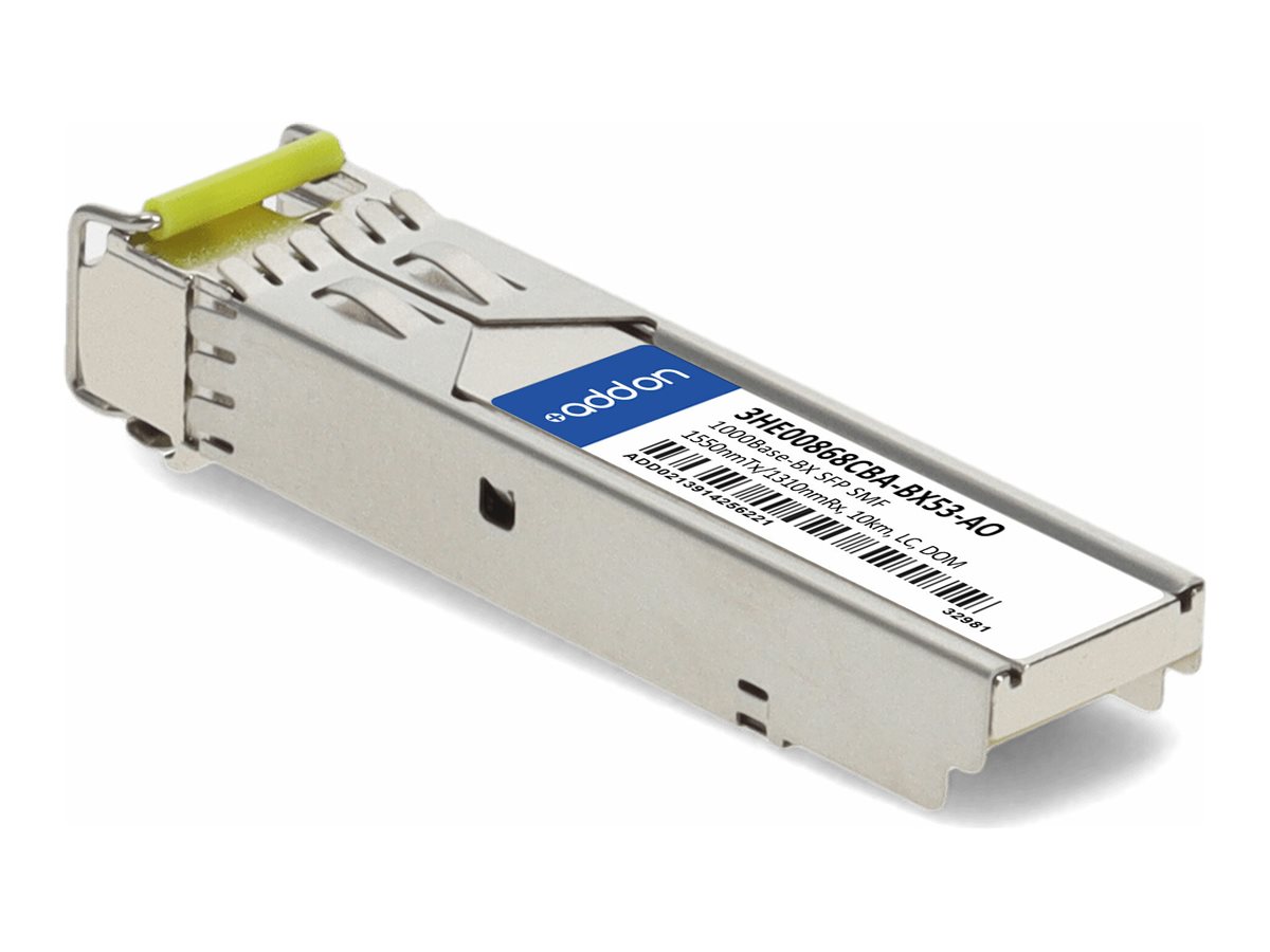 AddOn - SFP (mini-GBIC) transceiver module (equivalent to: Alcatel-Lucent Nokia 3HE00868CBA-BX53)