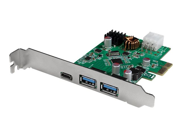 LOGILINK PC0090 PCI Express Card USB 3.2 Gen1x1 1x USB-C PD 3.0 and 2x USB 3.0