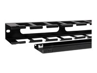 StarTech.com 1U Horizontal Finger Duct Rack Cable Management Panel with Cover - Server Rack Cable Duct - Rack Cable Organizer / Manager (CMDUCT1UX) - Rack cable management panel - 1U - 19" - for P/N: RACK-18U-20-WALL-OA, RACK-21U-20-WALL-OA, RACK-24U-20-WALL-OA, RK1836BKF, RK3236BKF
