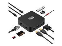 Adesso AUH-4050 - docking station - USB-C - VGA, 2 x HDMI - 1GbE - TAA Compliant