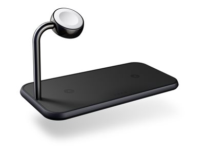 Dual + Watch - Wireless charging pad - MFI - black