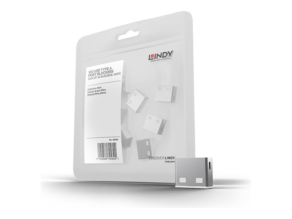 Bloqueurs de ports USB, 10 pièces, Blanc