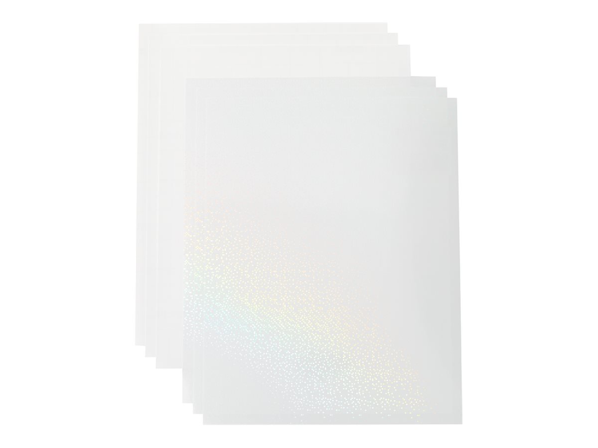 Cricut Printable Waterproof Holographic Sticker Set - 21.6 cm x 27.9 cm - Transparent - 5's
