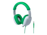 AVID WonderEars AP-400 Headphones with mic full size wired 3.5 mm jack green
