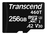Transcend 460T, flash memory card, 256 GB, microSDXC UHS-I