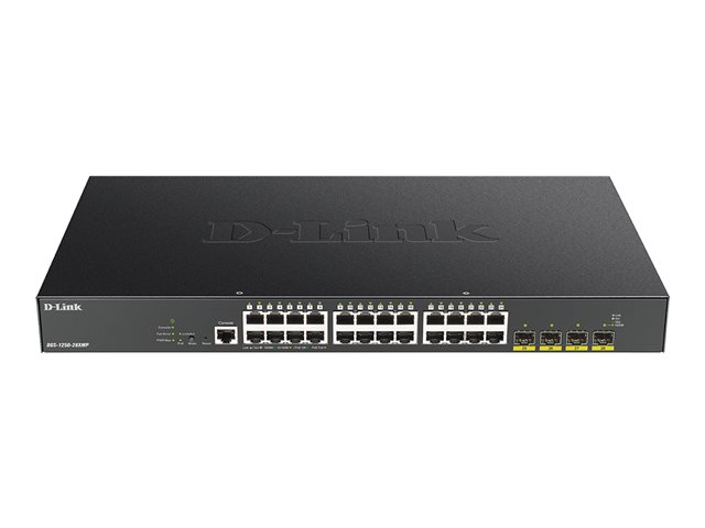 D-LINK 28-Port Smart PoE+ Switch 4x 10G DGS-1250-28XMP/E