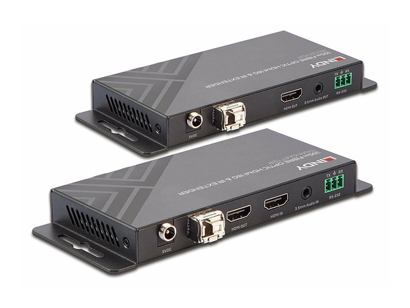 Kit Extender Fibre Optique HDMI 4K60, IR, RS232 & Audio, 300m/1000m