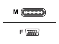 AddOn - Adapter - USB-C male to HD-15 (VGA) female