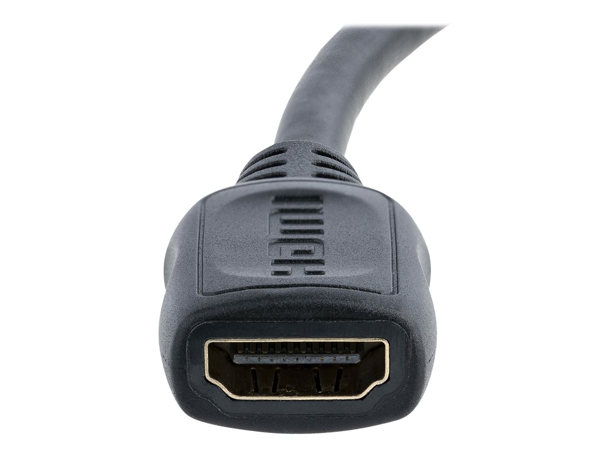 StarTech.com 5in Mini HDMI to HDMI Adapter, 4K High Speed HDMI Adapter, 4K 30Hz Ultra HD High Speed HDMI Adapter, HDMI 1.4, Gold Plated Connectors, UHD Mini HDMI Adapter 4K, Black - Mini HDMI to HDMI Converter - HDMI adaptér - 1.3 cm – foto 4