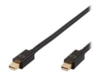 MicroConnect Mini DisplayPort han haspet -> Mini DisplayPort han haspet 1 m Sort