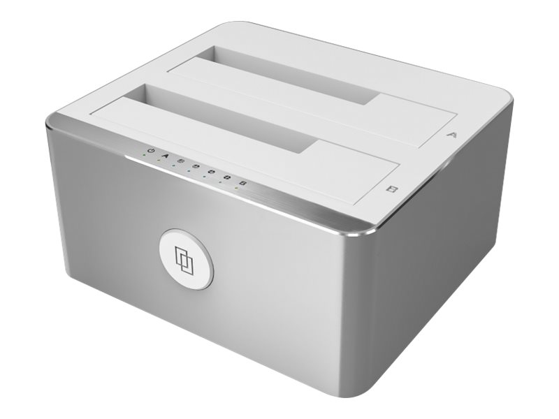 Unitek Y-3027 HDD docking station SATA 6Gb/s Product shot Right-angle 79550