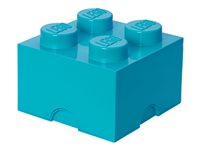 LEGO Storage Brick 4 Opbevaringsboks Medium azur