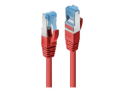C ble réseau Rouge Cat.6A S/FTP LSZH, 0.5m