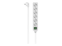 Hama Stikdåse 6-stik 16A Hvid 3m