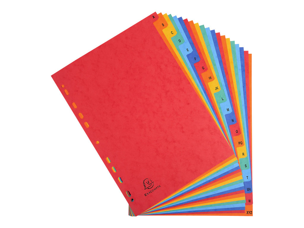 Exacompta Nature Future Divider 20 Parts For A4 Tabbed Mottled Assorted Exacompta Nature Future Divider 20 Parts For A4 Tabbed Mottled Assorted