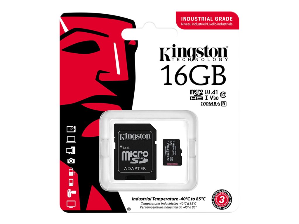 KINGSTON 16Go microSDHC Industrial C10