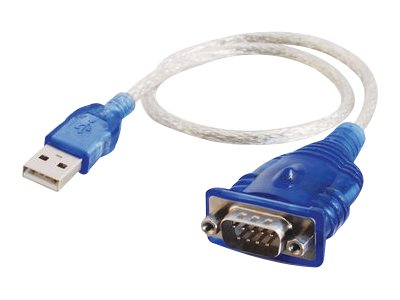 C2G 1.5ft USB to DB9 Serial Cable - RS232 Adapter Cable