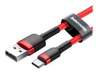 Baseus Cafule USB 2.0 USB Type-C kabel 0.5m Rød