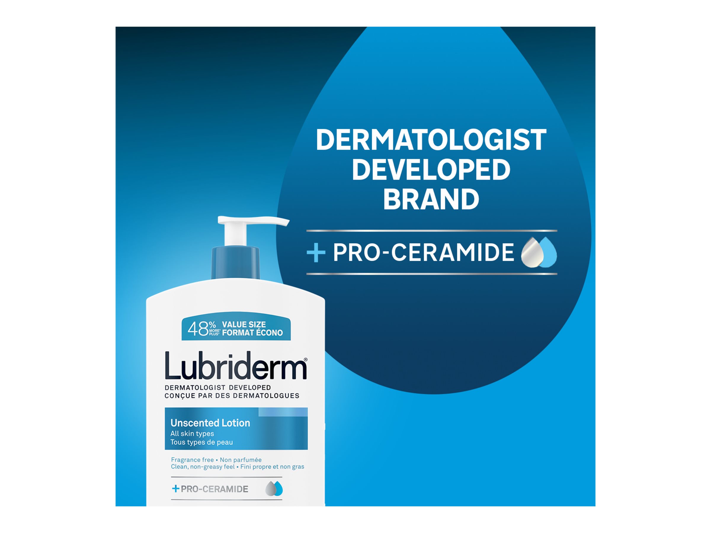 Lubriderm Unscented Lotion 710ml 2本セット LUBRIDERM UNSCENTED MOISTURE 710ML