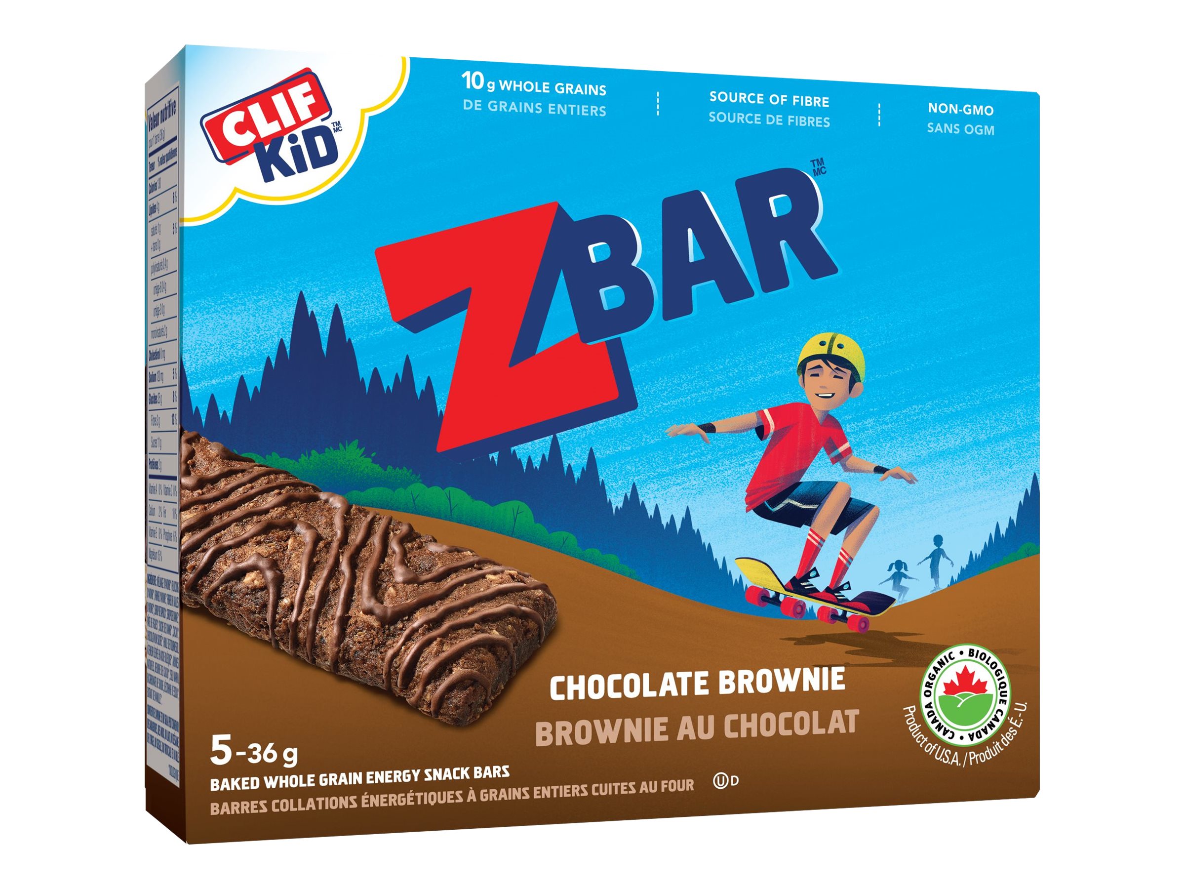 Clif Kid Organic Zbar - Chocolate Brownie - 5 x36g