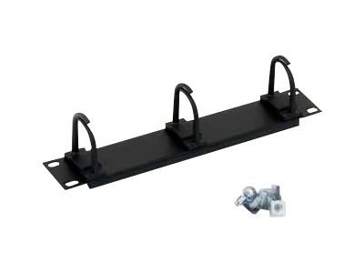 Triton 10'' vyvazovací panel 1U 3x háček černý
