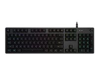 Logitech Gaming G512 Tastatur Mekanisk LIGHTSYNC Kabling Schweizisk